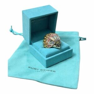 NWT Kurt Geiger Vibrant Multicolor Ring Sz 8